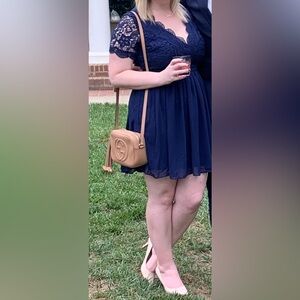 COPY - Lulu Navy Wedding guest cocktail dress